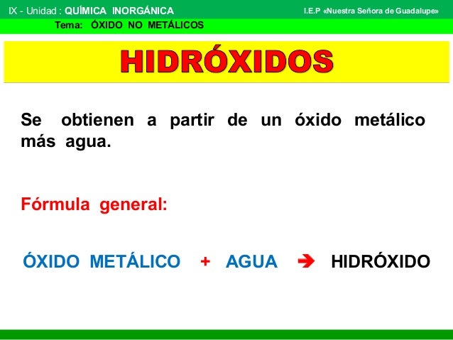 Hidróxidos