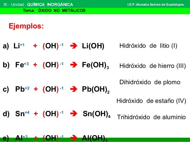 Hidróxidos