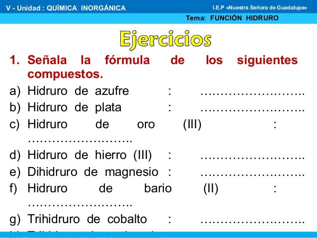 Hidróxidos hidruros