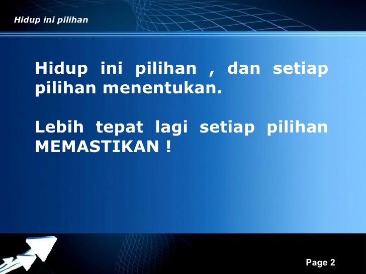 Hidup Ini Pilihan