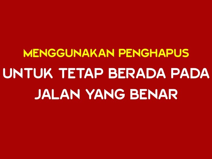 Hidup Seperti Pensil