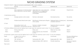 NICHD GRADING SYSTEM
 
