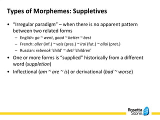 Hieber - An Introduction to Typology, Part I: Morphological Typology | PPTX