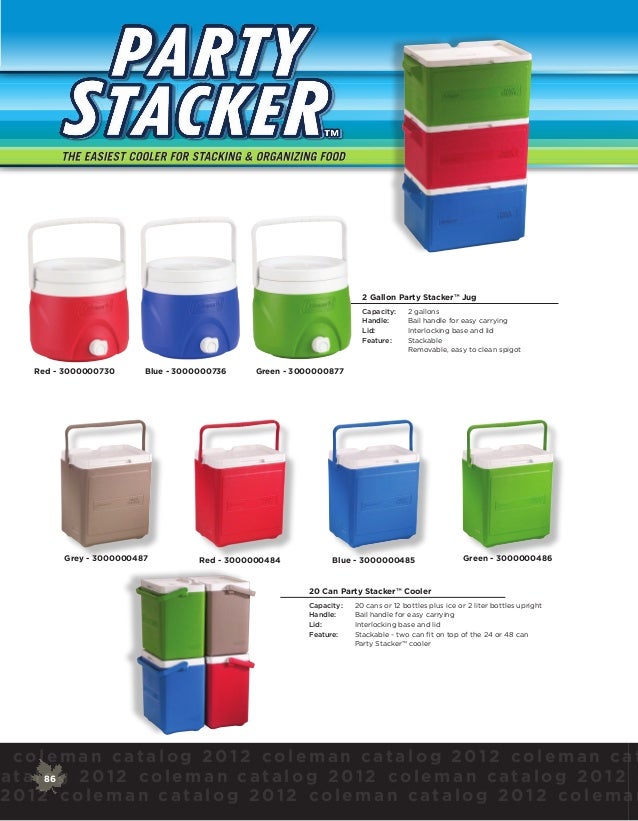 coleman 2 gallon stacker jug