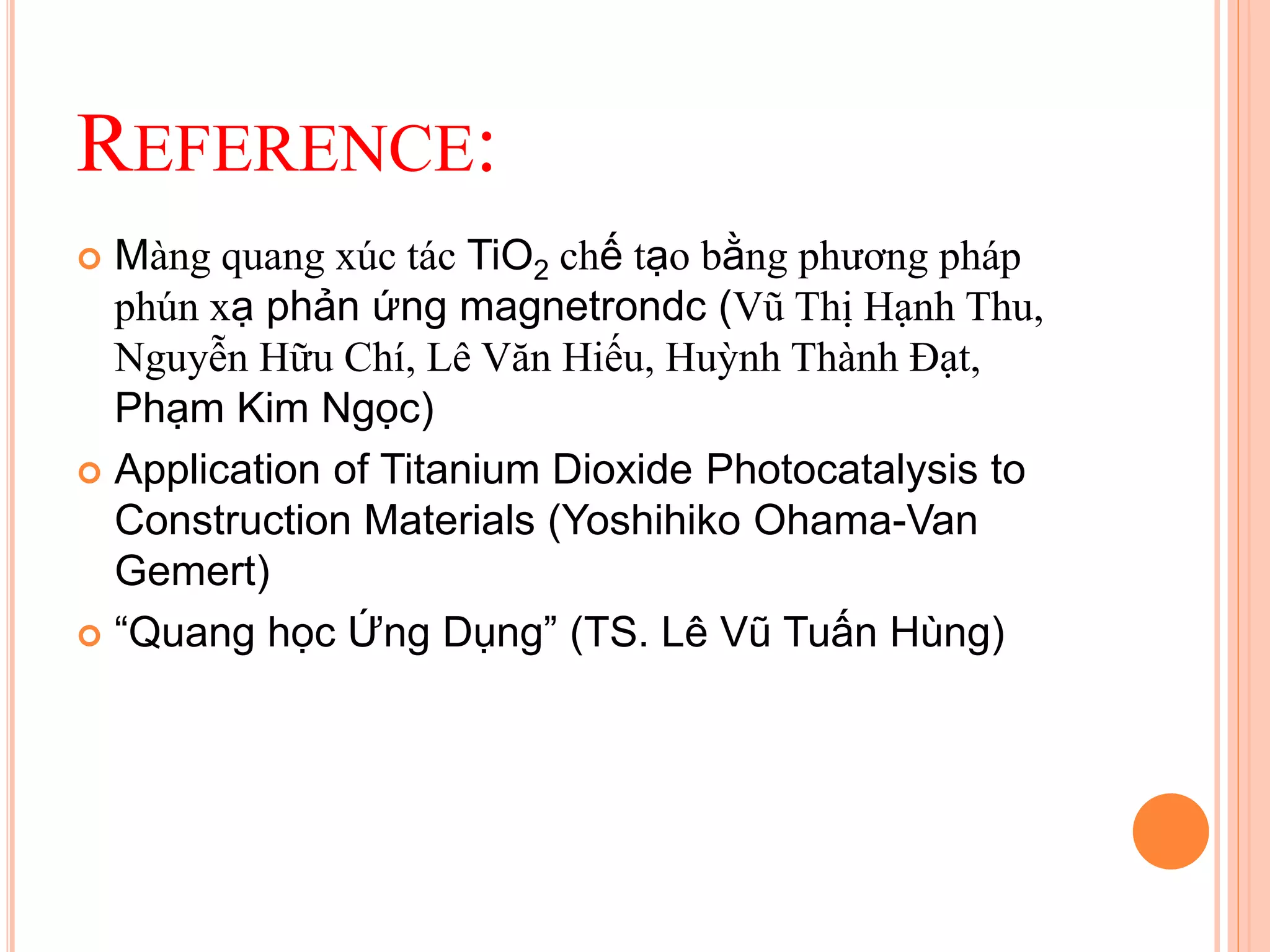HIỆN TƯỢNG QUANG XÚC TÁC VÀ ỨNG DỤNG | PPTX