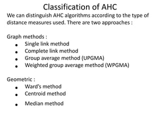 Ahc Flowchart Hierachical clustering | PPTX