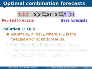 Forecasting Hierarchical Time Series | PDF