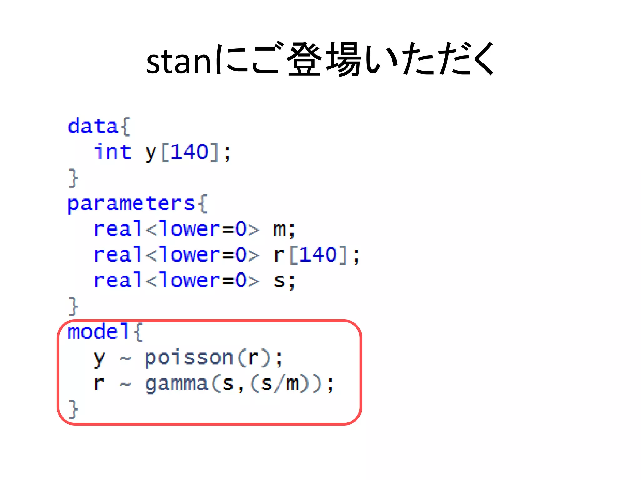 stanにご登場いただく
 