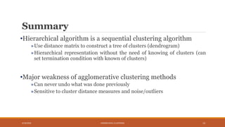 Hierarchical clustering | PPT