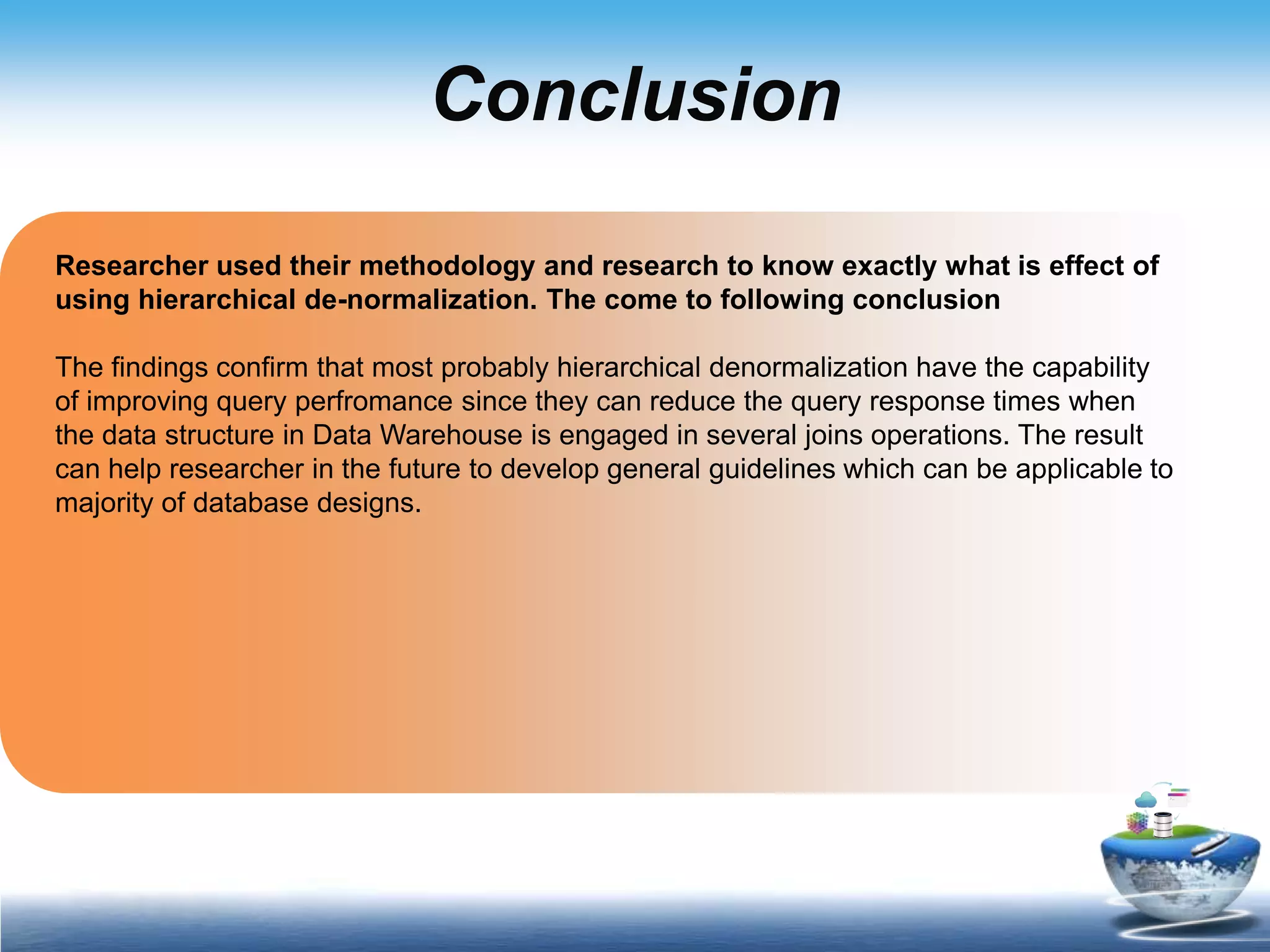 Hierarchical Denormalization | PPT