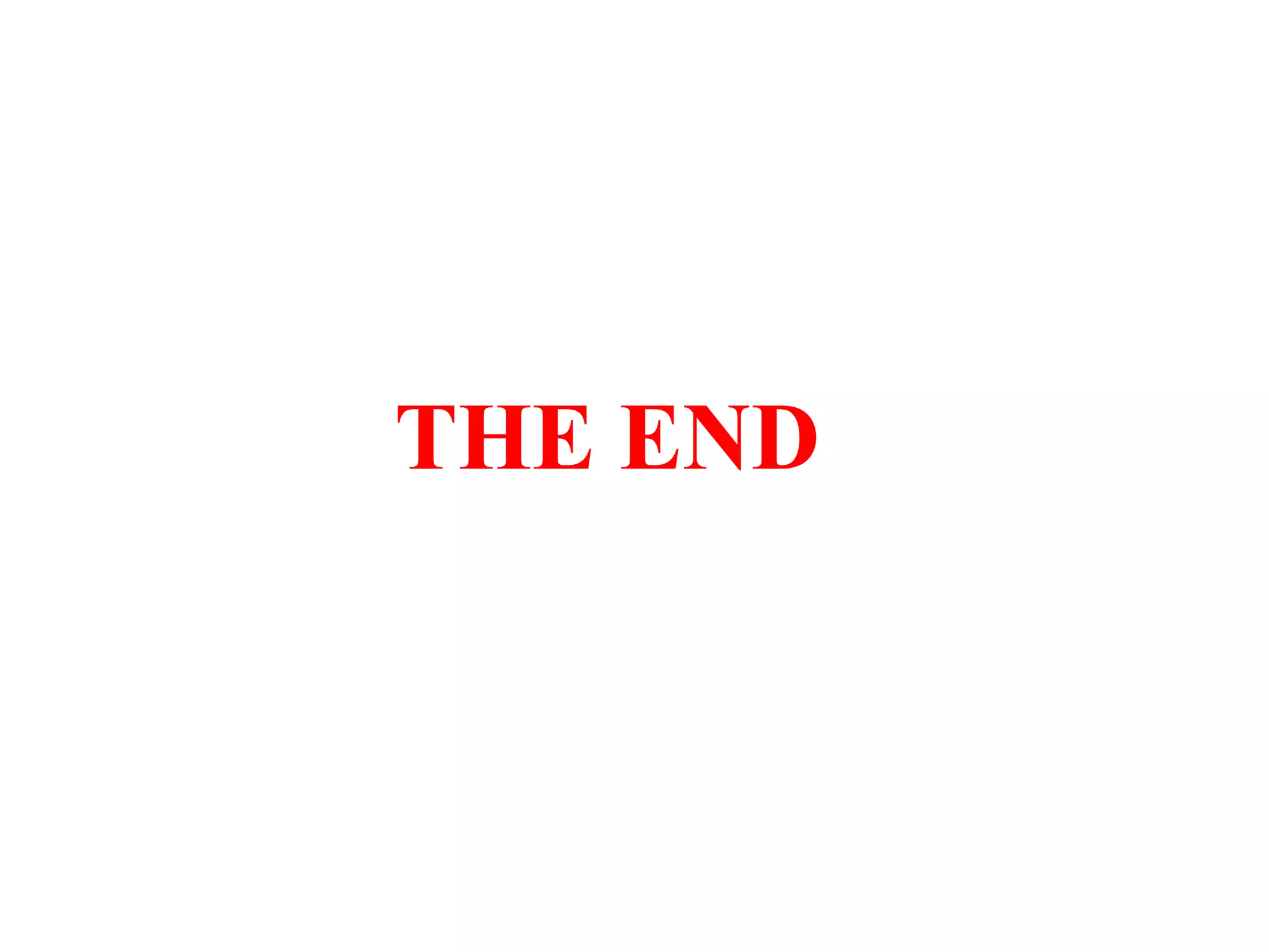 THE END 