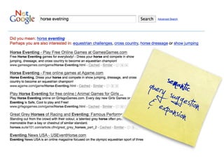 Not




           semantic
      query sugg
      & expansioestion
                n
 