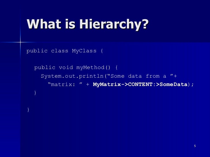 Why Java Needs Hierarchical Data