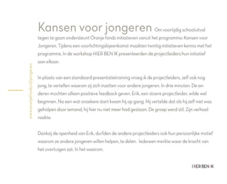 HIER BEN IK inspiratieboekje