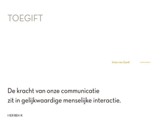 HIER BEN IK inspiratieboekje