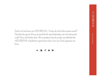 HIER BEN IK inspiratieboekje