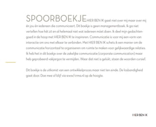HIER BEN IK inspiratieboekje