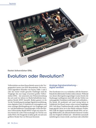 Analoge Signalverarbeitung –
digital verstärkt
Den Eurokraten ist es zu verdanken, daß die Stromver-
bräuchebeielektrische...