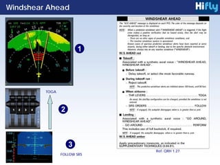 Windshear Ahead
TOGA
FOLLOW SRS
1
2
3
Ref: QRH 1.27
 