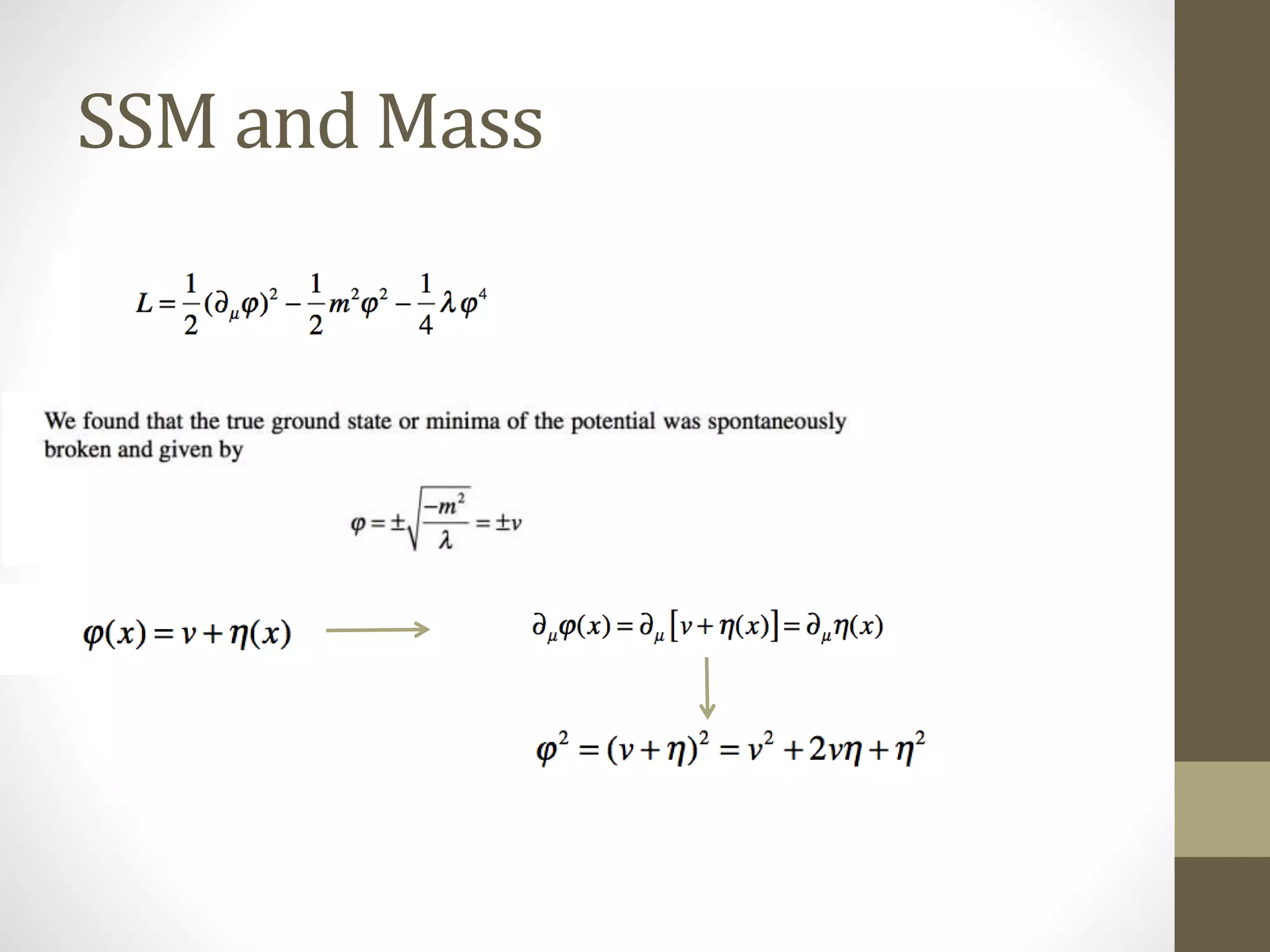 SSM and Mass