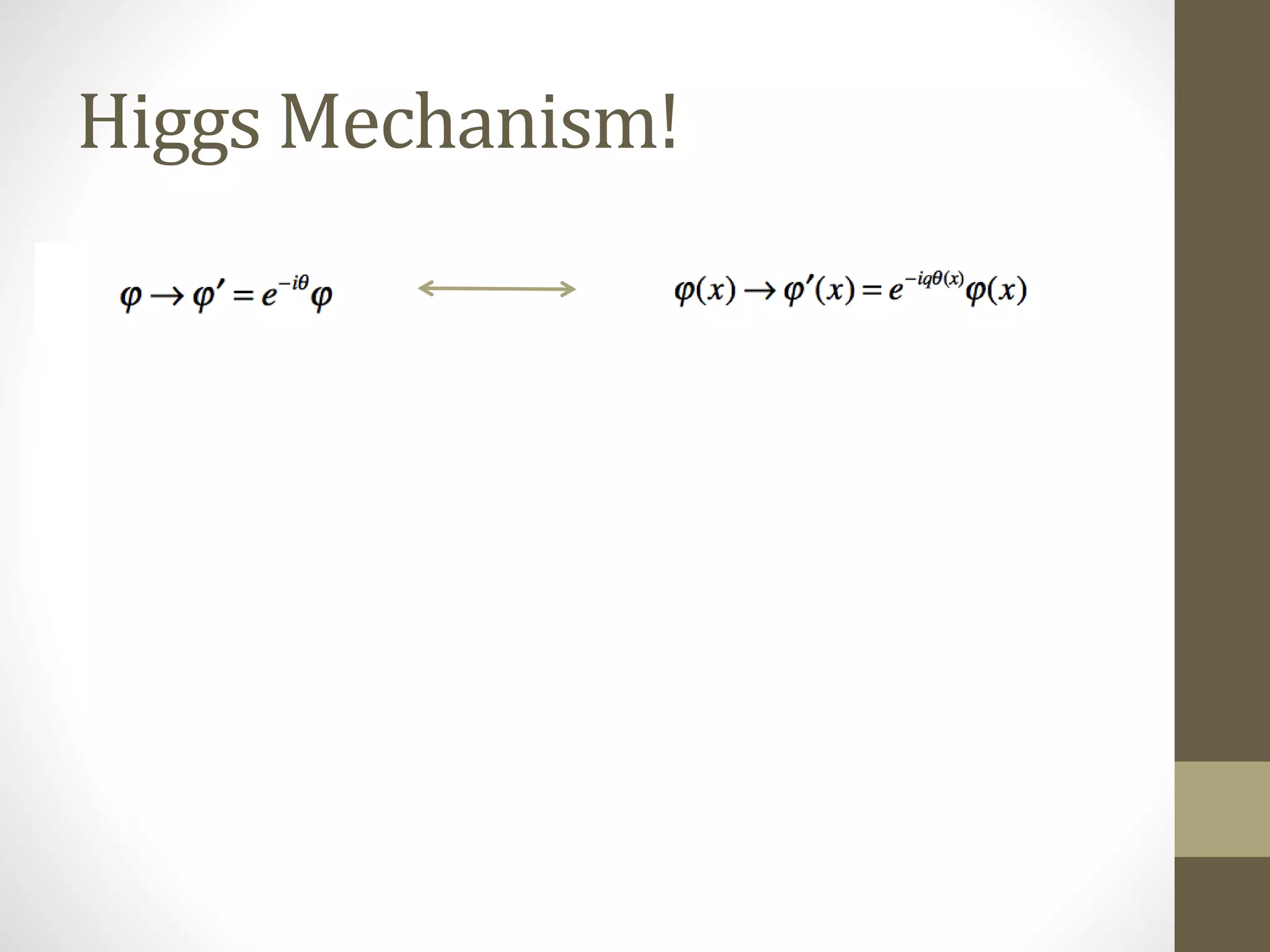 Higgs Mechanism!