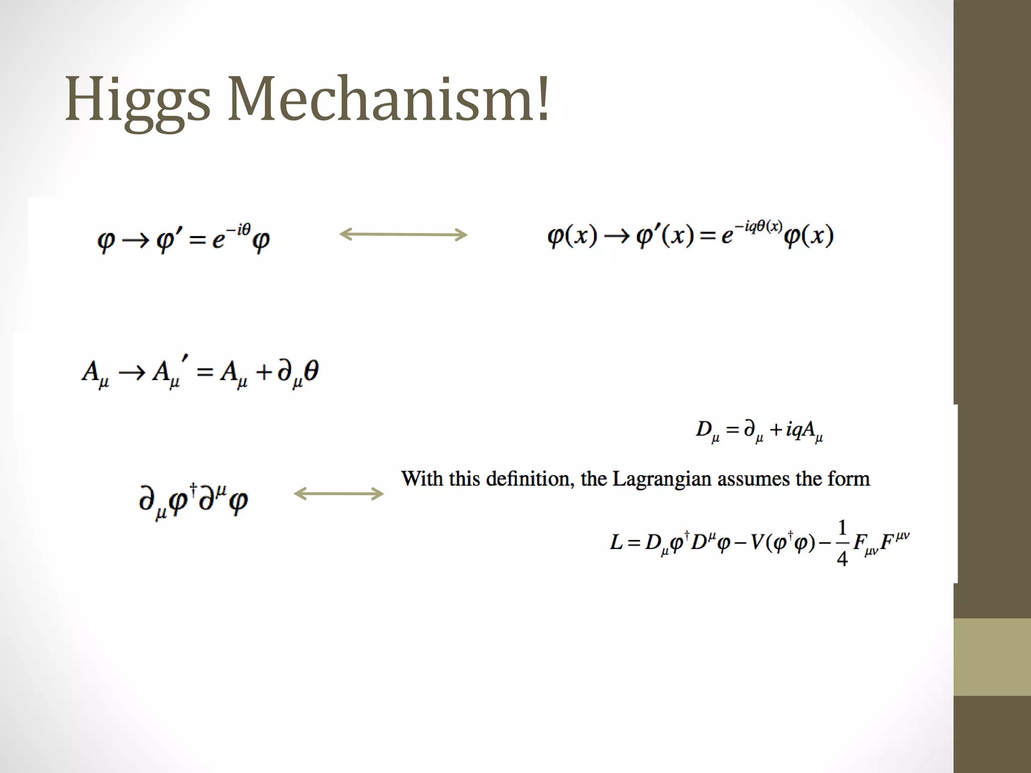 Higgs Mechanism!