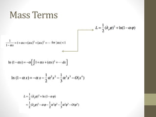 Mass Terms
 