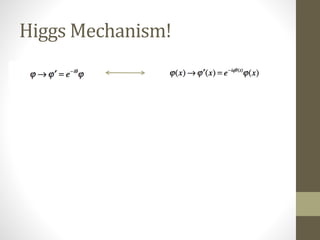 Higgs Mechanism!
 