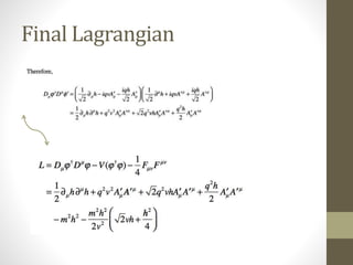 Final Lagrangian
 