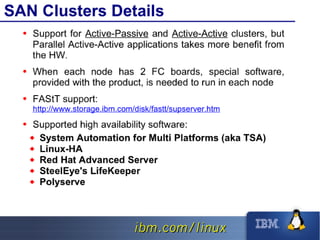 High Availability Linux Clusters