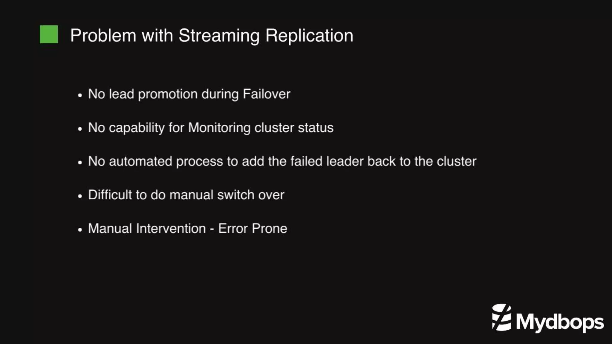 Achieving High Availability in PostgreSQL