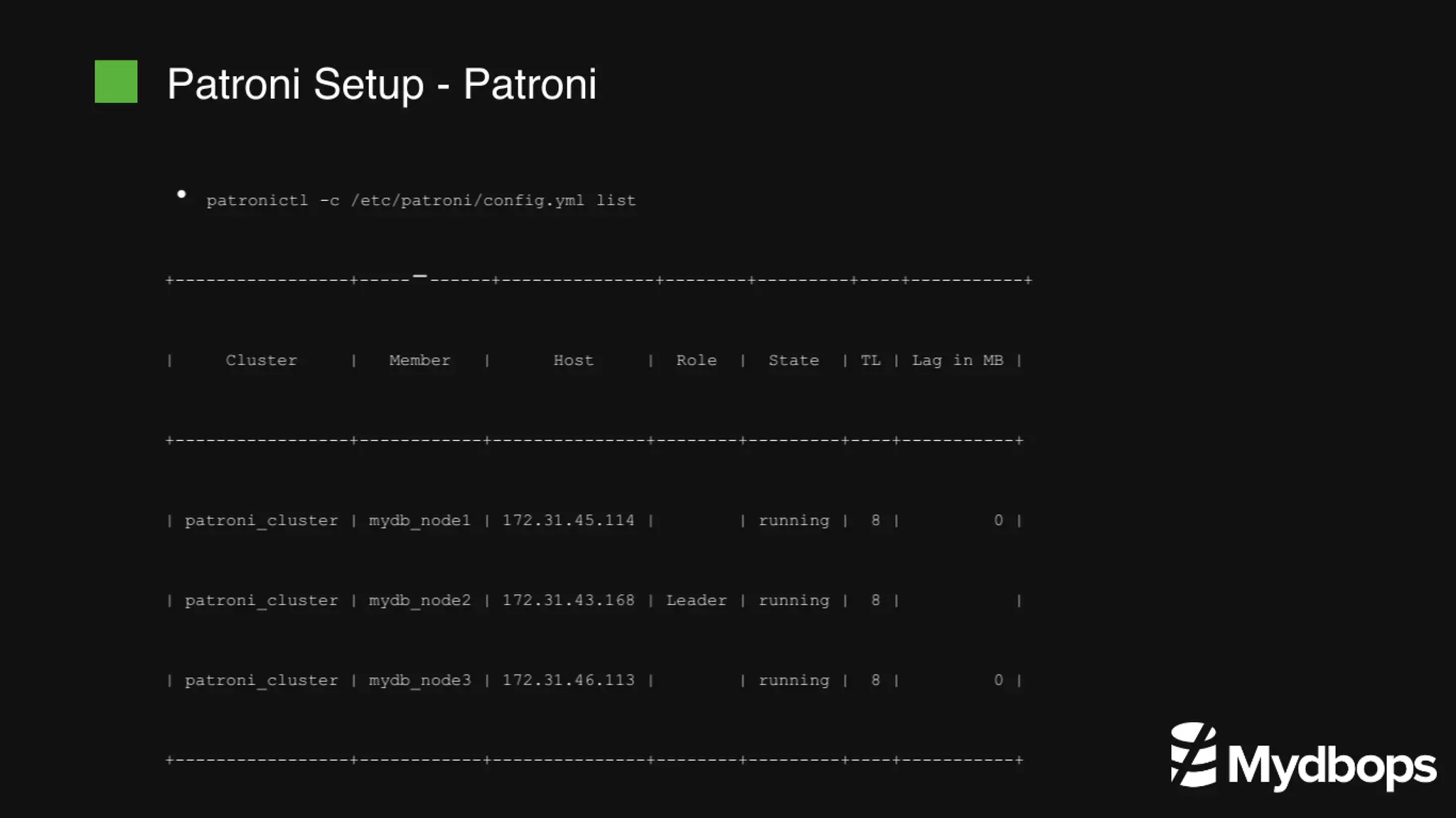 Achieving High Availability in PostgreSQL