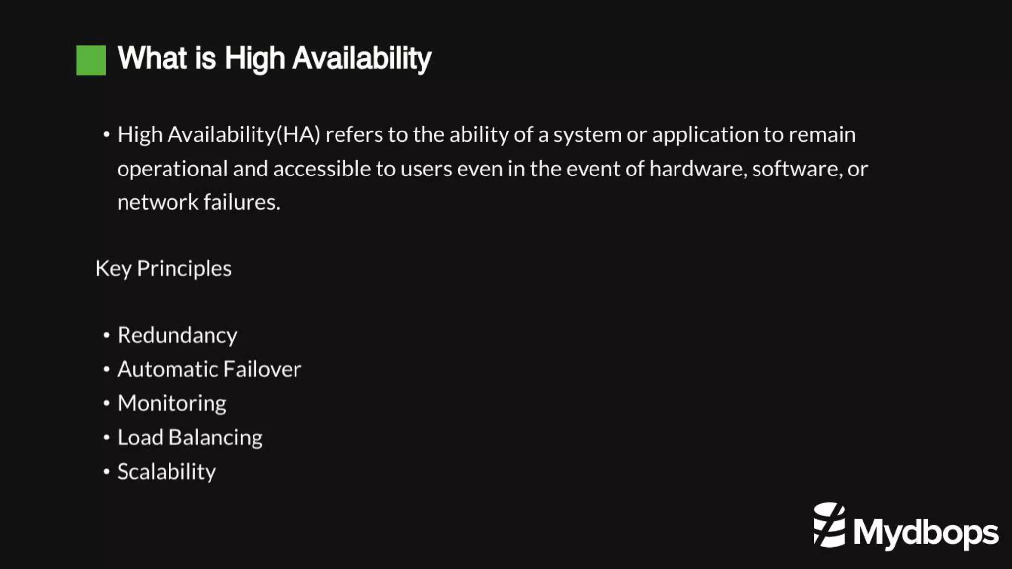 Achieving High Availability in PostgreSQL