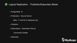 Achieving High Availability in PostgreSQL