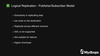 Achieving High Availability in PostgreSQL