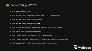 Achieving High Availability in PostgreSQL