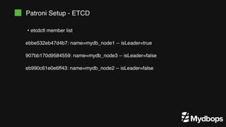 Achieving High Availability in PostgreSQL