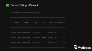 Achieving High Availability in PostgreSQL