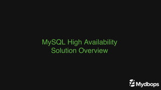 High Availability With InnoDB Clusters