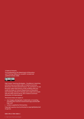 High Impact Teaching Strategies for Excellence in Education and ...