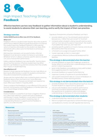 High Impact Teaching Strategies for Excellence in Education and ...