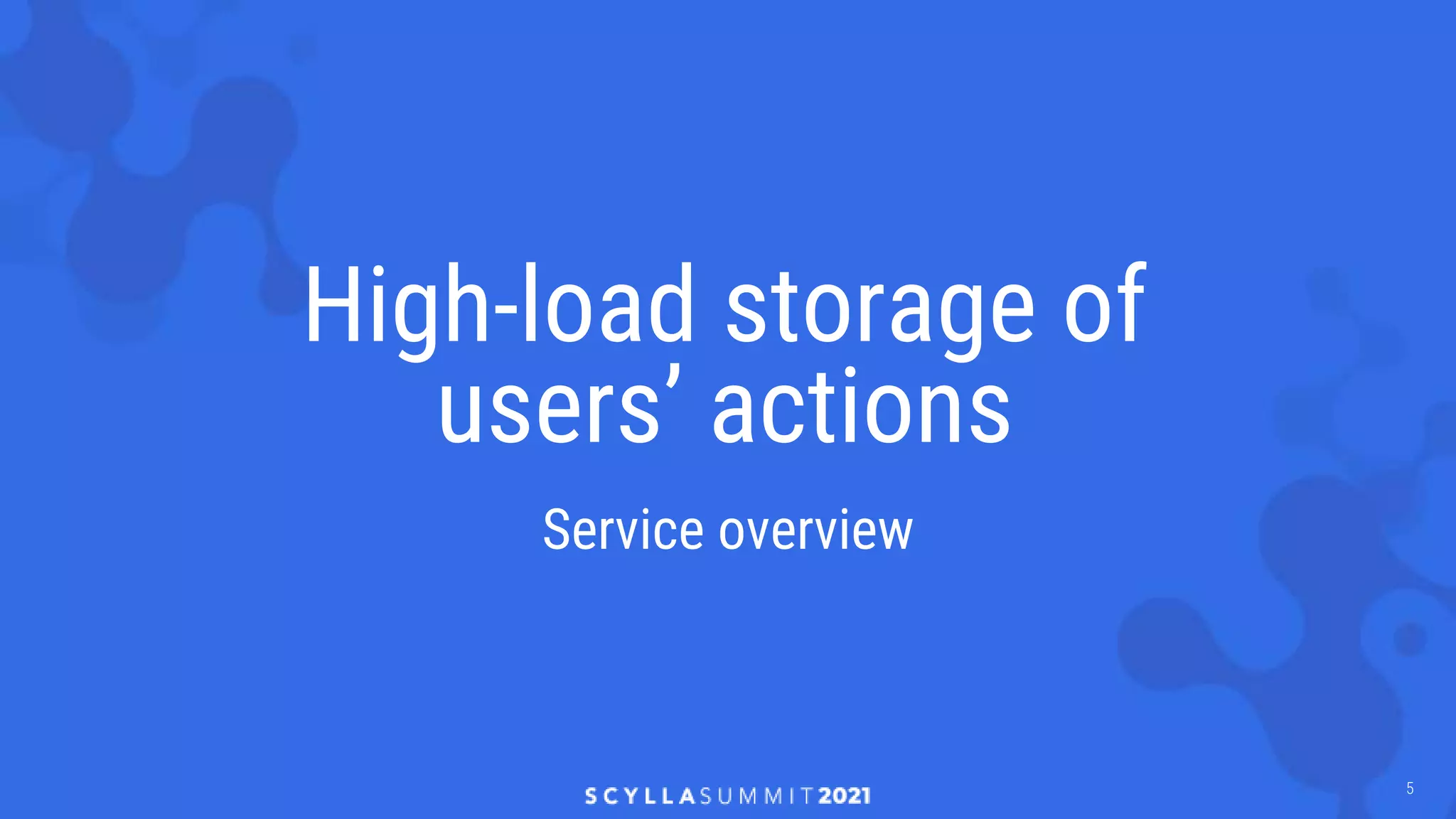 High-Load Storage of Users’ Actions with ScyllaDB and HDDs