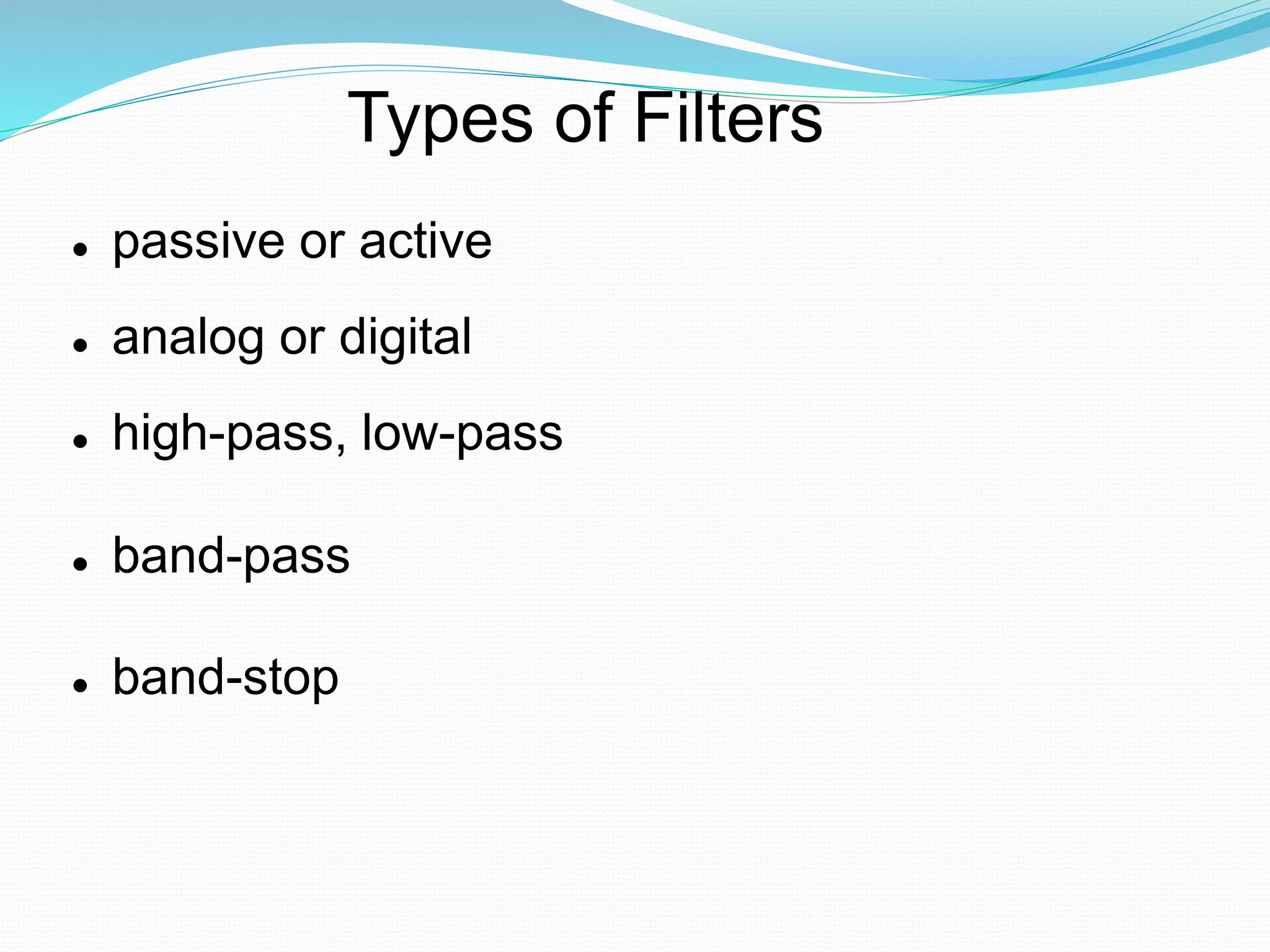 High pass-low-pass-filter | PPTX