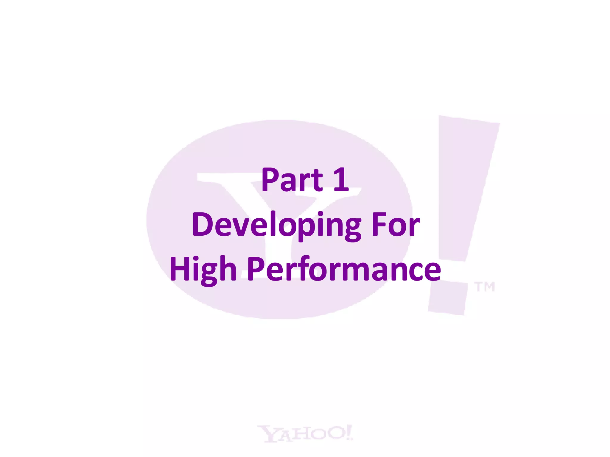 Part 1 Developing For High Performance 