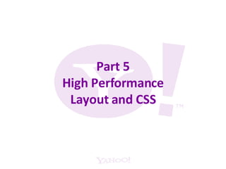 Part 5 High Performance Layout and CSS 