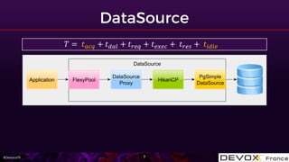 #DevoxxFR
𝑇 = 𝑡 𝑎𝑐𝑞 + 𝑡 𝑑𝑎𝑙 + 𝑡 𝑟𝑒𝑞 + 𝑡 𝑒𝑥𝑒𝑐 + 𝑡 𝑟𝑒𝑠 + 𝑡𝑖𝑑𝑙𝑒
 