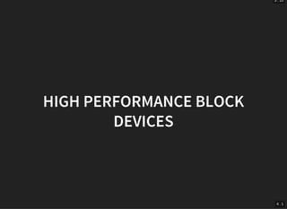 High Performance Storage Devices in the Linux Kernel | PDF