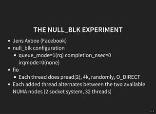 High Performance Storage Devices in the Linux Kernel | PDF