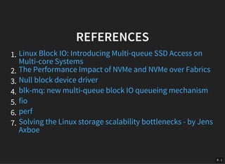 High Performance Storage Devices in the Linux Kernel | PDF