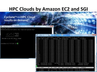 HPC Clouds by Amazon EC2 and SGI